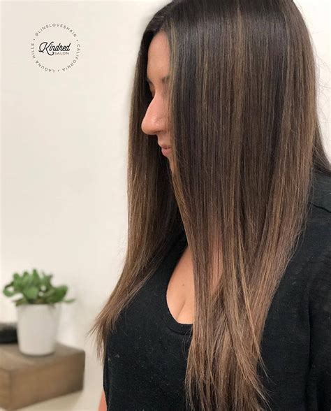 Balayage Hair Brunettes Foil Straight Long Hair Styles Education