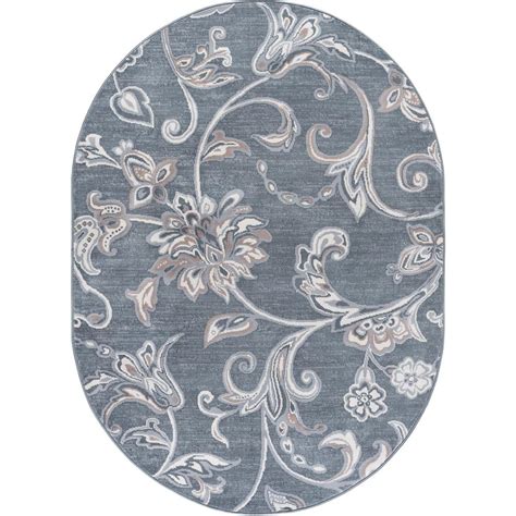 A traditional area rugs is a great place to start when decorating a new room and looking for inspiration and direction for the rest of the room. Tayse Rugs Madison Dark Gray 5 ft. x 7 ft. Oval Area Rug ...