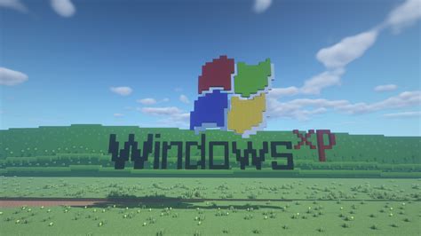 Windows Xp Bliss Minecraft Wallpaper