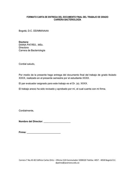 Formato Carta De Entrega De Documentos A Una Empresa Compartilhando