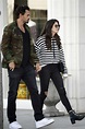sara sampaio and boyfriend oliver ripley hold hands as they stroll ...