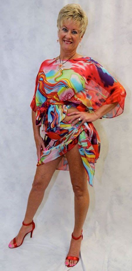 Bonnie Kebbe White Women Color Splash Model Dresses Skirts Style