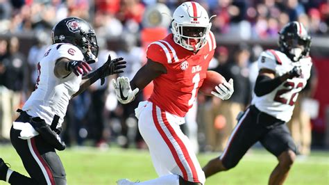 Ole Miss Football Rebels Wr Aj Brown Sets Records
