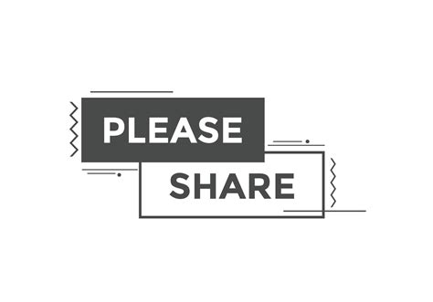 Please Share Button Please Share Speech Bubble Please Share Text Web
