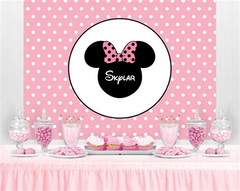 Mouse Character Inspired Personalized Birthday Party Backdrop Etsy
