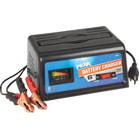Peak Automatic Battery Charger — 12 Volt 6 Amp Model Pkc0c6 01
