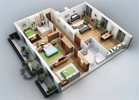 Desain rumah minimalis tiga kamar ini dapat anda lihat di denah di bawah ini. Gambar Inspirasi Desain Rumah Dengan 3 Kamar Tidur Konsep ...