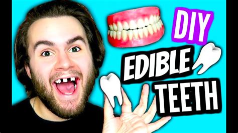 Diy Edible Teeth Eat Your Teeth And Gums How To Make Eatable Tooth And Mouth Tutorial Youtube