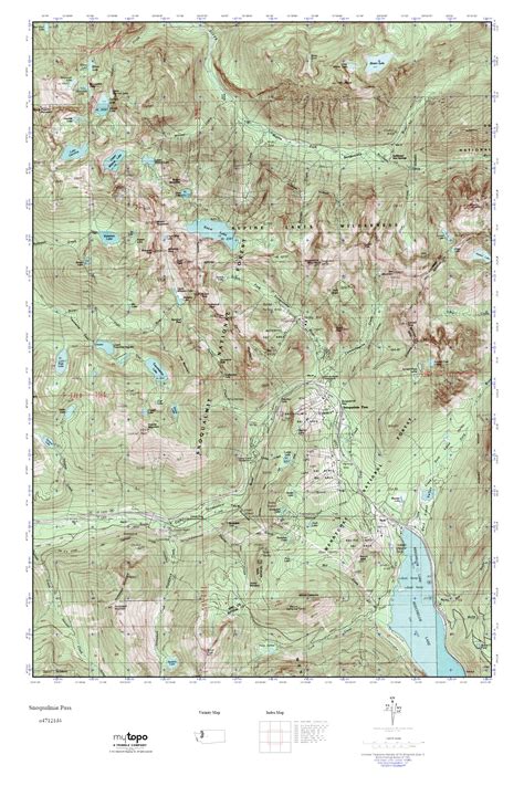 Mytopo Snoqualmie Pass Washington Usgs Quad Topo Map