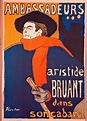 Aristide Bruant Color Lithograph after Toulouse-Laturec from 1897. | J ...