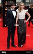 Blake Ritson and Hattie Morahan arriving at the Olivier Awards 2013 ...