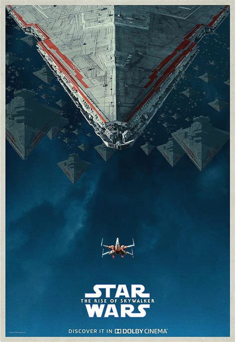 Star Wars Ix X Wing Destroyer Episode Ix Poster Star Wars X Wing