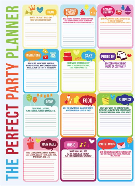 5 Party Planning Templates Word Excel Formats