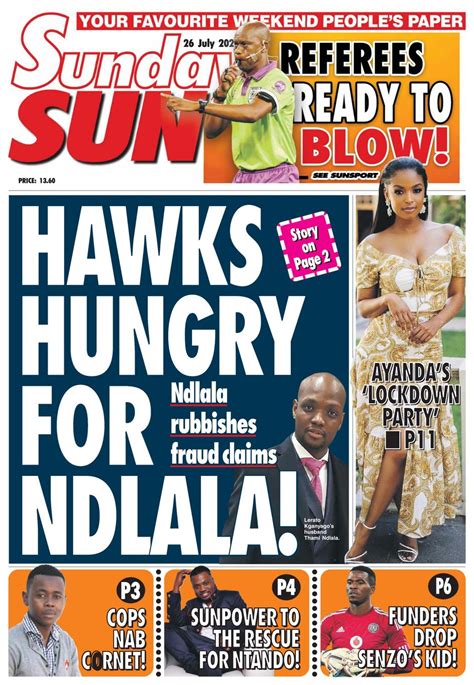 Sunday Sun South Africa Newspaper Get Your Digital Subscription