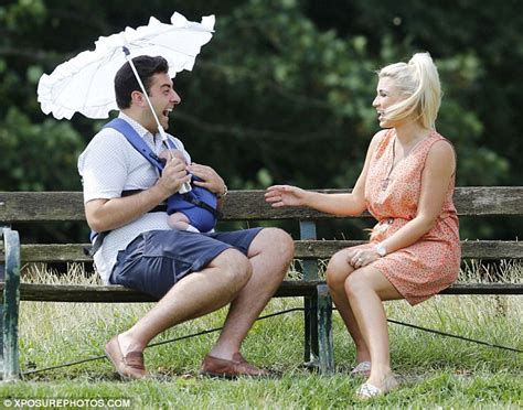 Towies James Argent Takes Walk With Billie Faiers Daughter Nelly