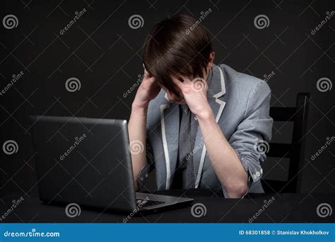 Depressed Guy Stock Photo Image Of Sadness Pain Adult 68301858