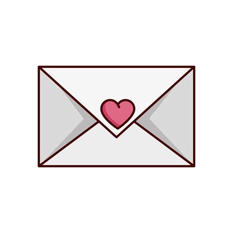 Valentines Day Envelope With Heart Isolated Icon 3171220 Vector Art At