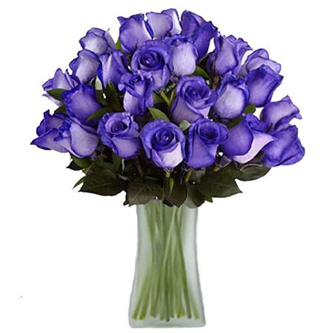 the ultimate bouquet gorgeous deep purple rose bouquet in clear vase 24 stem overnight