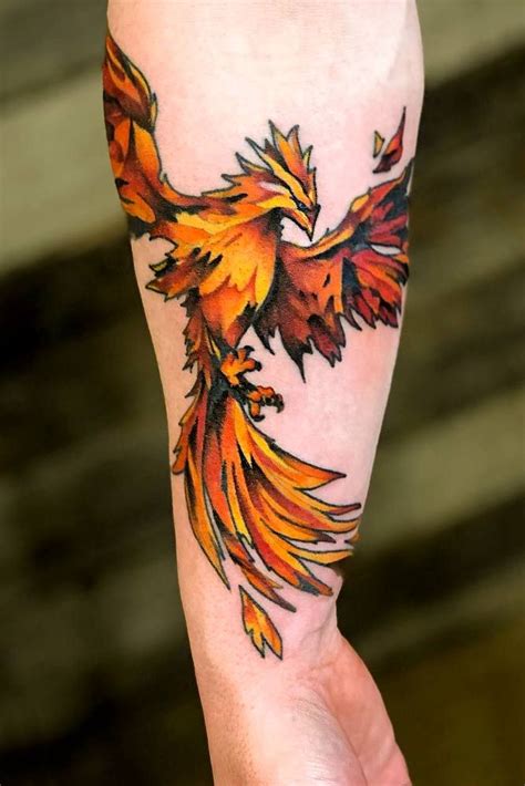 Arm Tattoo Idea With Phoenix Bird Armtattoo Rising Phoenix Tattoo
