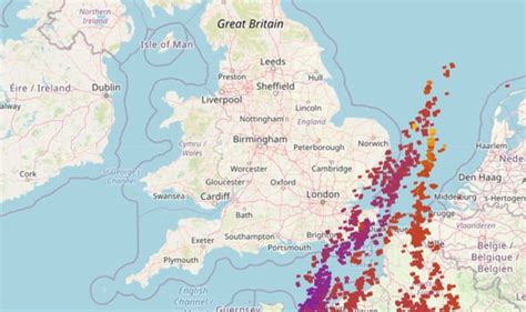 Lightning Map Live Updates Britain Lashed With 24 Hours Of Rain