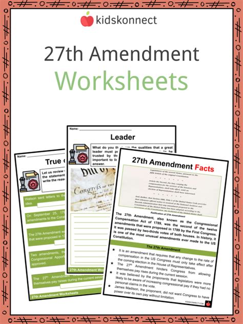 27 Amendments Coloring Pages