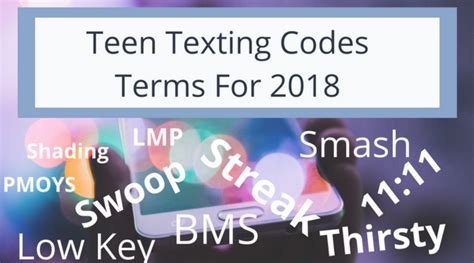 Teen Texting Code Terms Of 2018 Bark