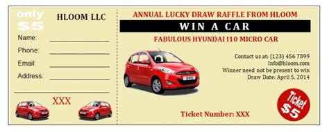 21 free sample raffle ticket templates in different formats