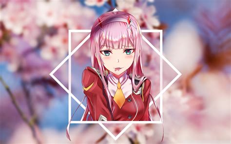 Wallpaper Zero Two Darling In The Franxx Code 002 Darling In The