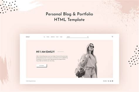 Emily Personal Blog Html Template Buy On Templates Expert