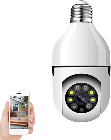 Câmera Lâmpada 2022 Câmera Espiã de Segurança WiFi 1080P Câmera de