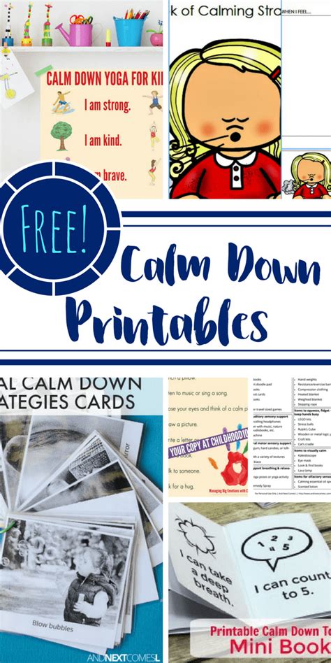 Free Calm Down Printables To Add To Your Calming Corner