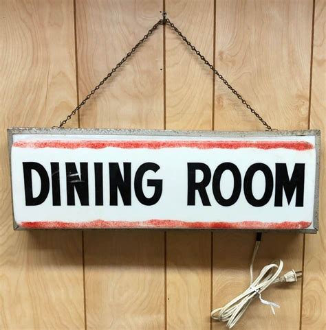 Sorry, no video found for this word. Vintage Diner Dining Room Light Hanging Sign 1960s ...