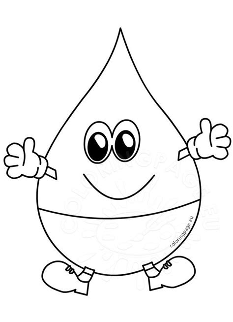 As you can tell from the title, it is a picture with. World Water Day 22 March coloring page Water drop ...