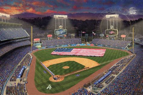 Evening At Dodger Stadium™ Limited Edition Art Thomas Kinkade