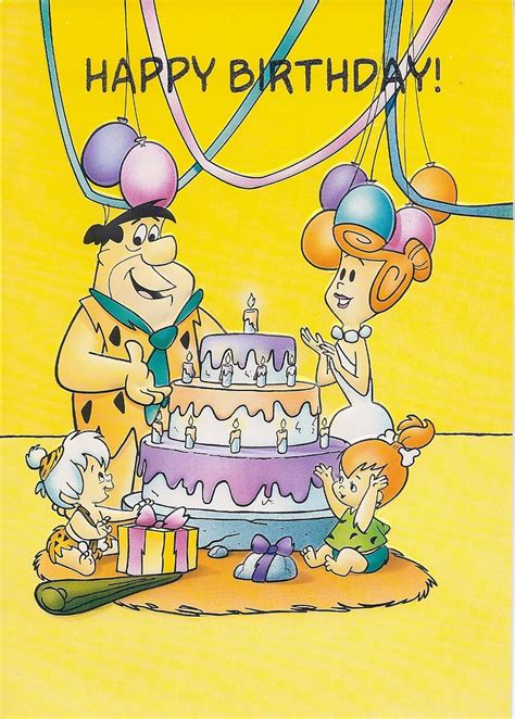 Flintstones Birthday Card