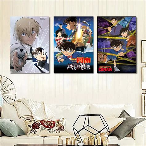 Classic Anime Detective Conan Poster Pictures Prints White Coated Paper