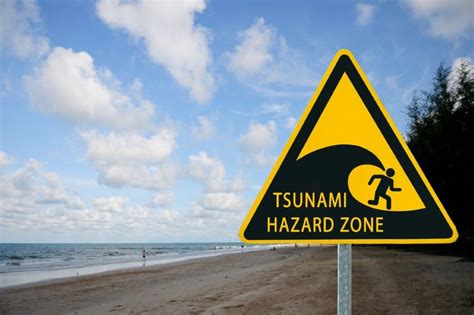 Tsunami warning signs stock photos and images. Trip Trivia