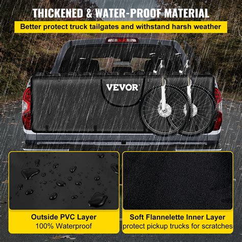 Vevor Tailgate Pad For Bikes Tailgate Protection Cover Carries Up To 7
