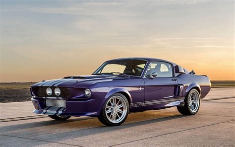 Download Violet Muscle Car Ford Mustang Shelby Gt500