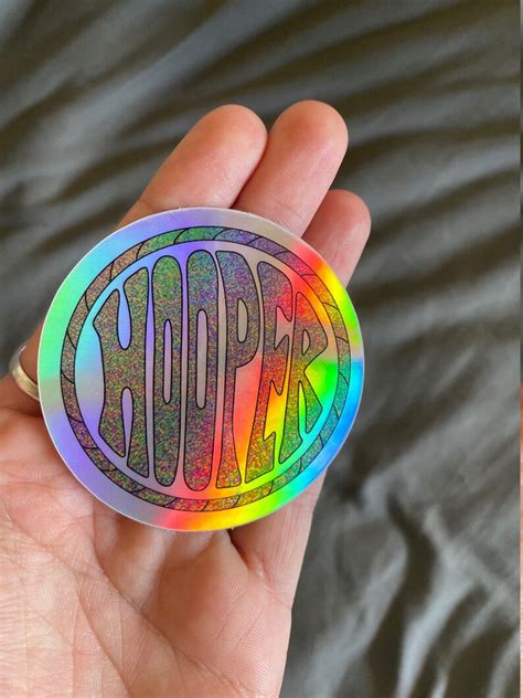 Holographic Hula Hoop Sticker Flow Art Stickers Hula Etsy