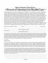 Pictures of Free Illinois Health Care Power Of Attorney Form