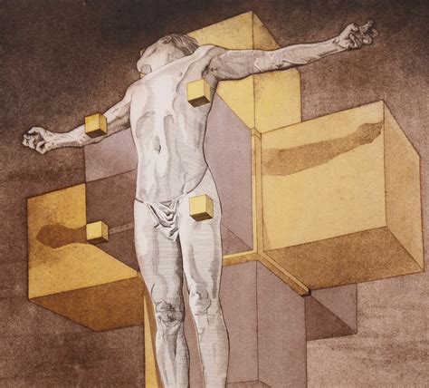 Original Salvador Dali Crucifixion Corpus Hypercubus Ebth