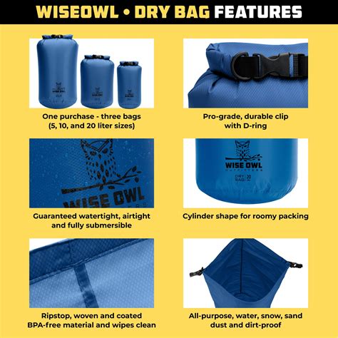 Diamond Ripstop Roll Top Drybag Sacks Fully Submersible Ultra Lightweight Airtight Waterproof
