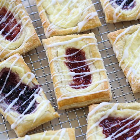 Easy Puff Pastry Cream Cheese And Berry Danishes Our Best Bites