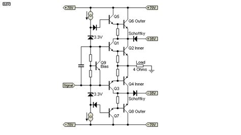 It is a simple design, and simple to set up. How does a class G/H amplifier work? - Electrical Engineering Stack Exchange