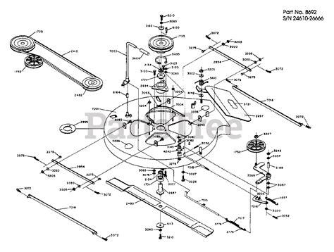 Dixon Ztr 308 Dixon Zero Turn Mower 1988 Mower Deck Assembly Pn