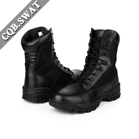 Cqbswat Men Military Shoes Army Boot Men Leather Shoes Breathable Male