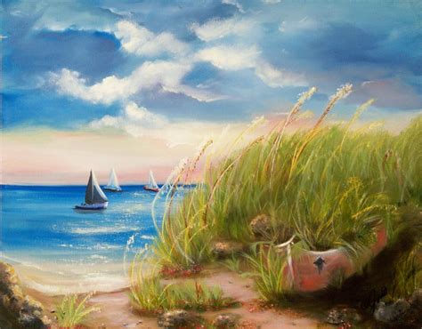 Seaside Memories Painting By Joni Mcpherson Fine Art America
