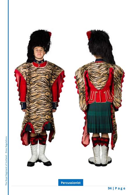 Scots Regimental Band No1 Dress Ceremonial Full Percussionist