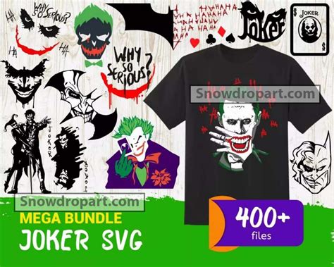 400 Joker Svg Bundle Joker Svg Joker Face Svg Harley Quinn Svg